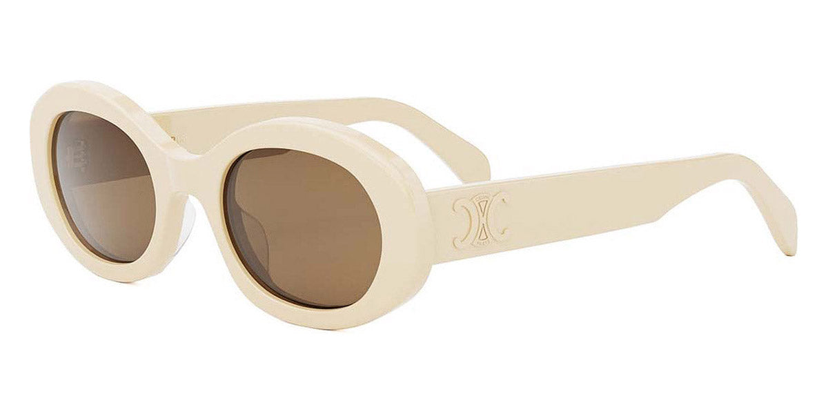 Celine® CL40194U CEL CL40194U 24E 52 - White/Other / Brown Sunglasses