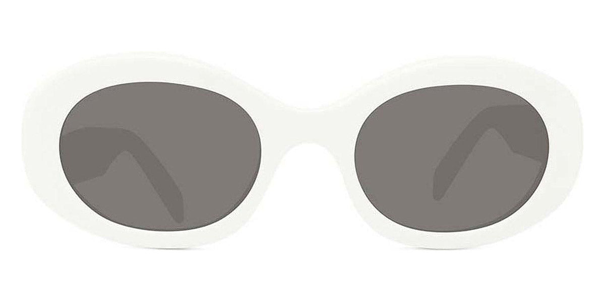 Celine® CL40194U CEL CL40194U 25A 52 - Shiny Ivory / Smoke Sunglasses