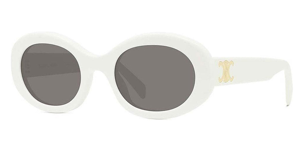 Celine® CL40194U CEL CL40194U 25A 52 - Shiny Ivory / Smoke Sunglasses