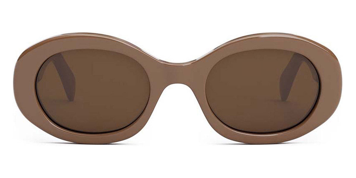 Celine® CL40194U CEL CL40194U 45E 52 - Shiny Brown / Lenses Brown Sunglasses