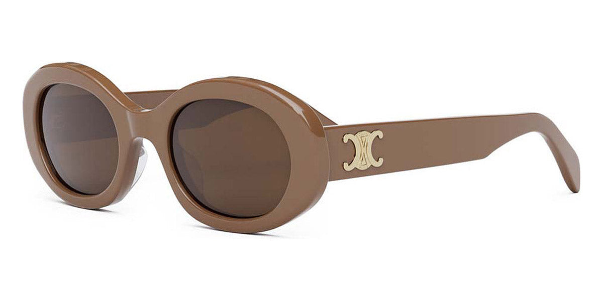 Celine® CL40194U CEL CL40194U 45E 52 - Shiny Brown / Lenses Brown Sunglasses