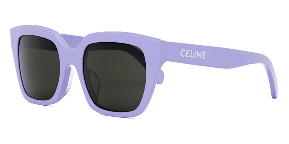 Celine® CL40198F CEL CL40198F 78A 56 - Shiny Solid Lilac / Dark Smoke Sunglasses