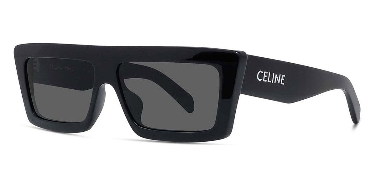 Celine® CL40214U CEL CL40214U 01A 57 - Shiny Black / Smoke Sunglasses