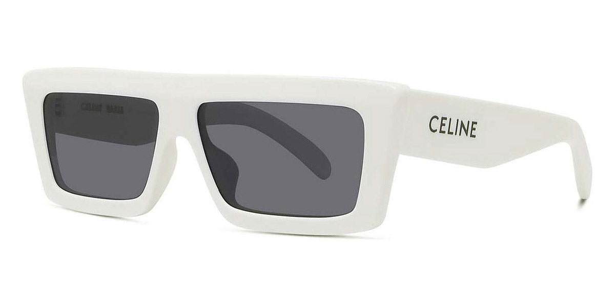 Celine® CL40214U CEL CL40214U 25A 57 - Shiny Ivory / Smoke Sunglasses