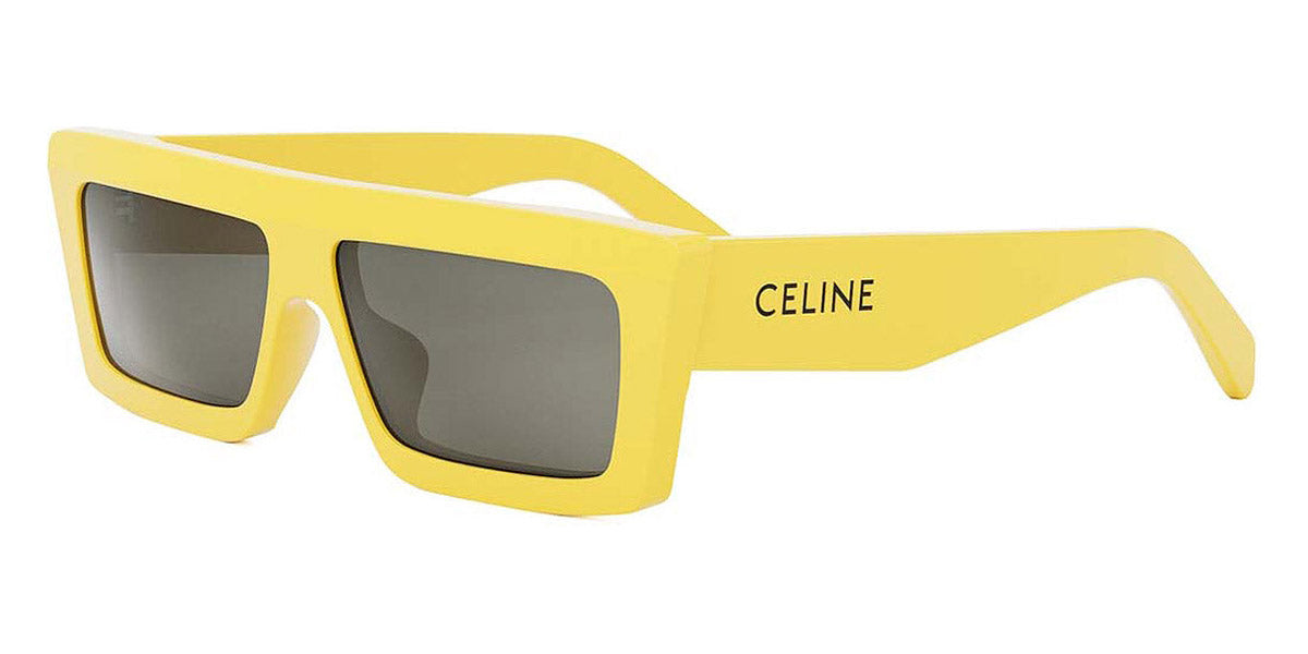 Celine® CL40214U CEL CL40214U 39A 57 - Shiny Light Brown / Smoke Sunglasses