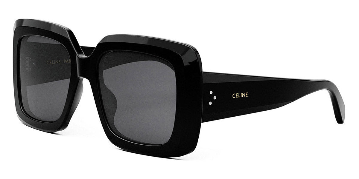 Celine® CL40263I CEL CL40263I 01A 54 - Shiny Black / Smoke Sunglasses