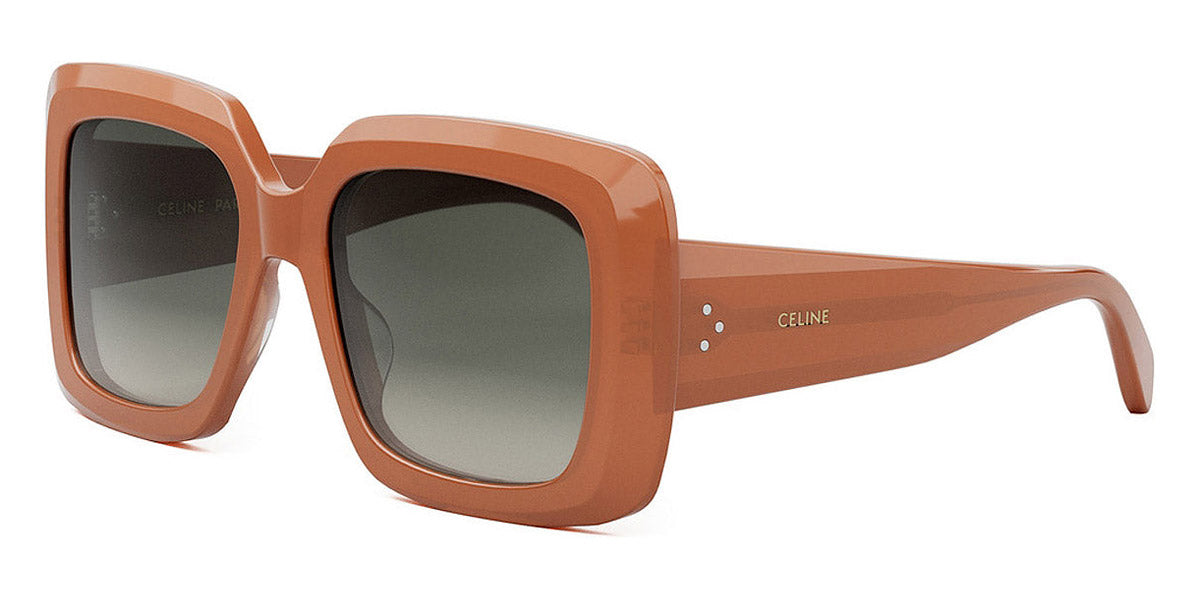 Celine® CL40263I CEL CL40263I 42F 54 - Shiny Milky Rust / Brown Sunglasses