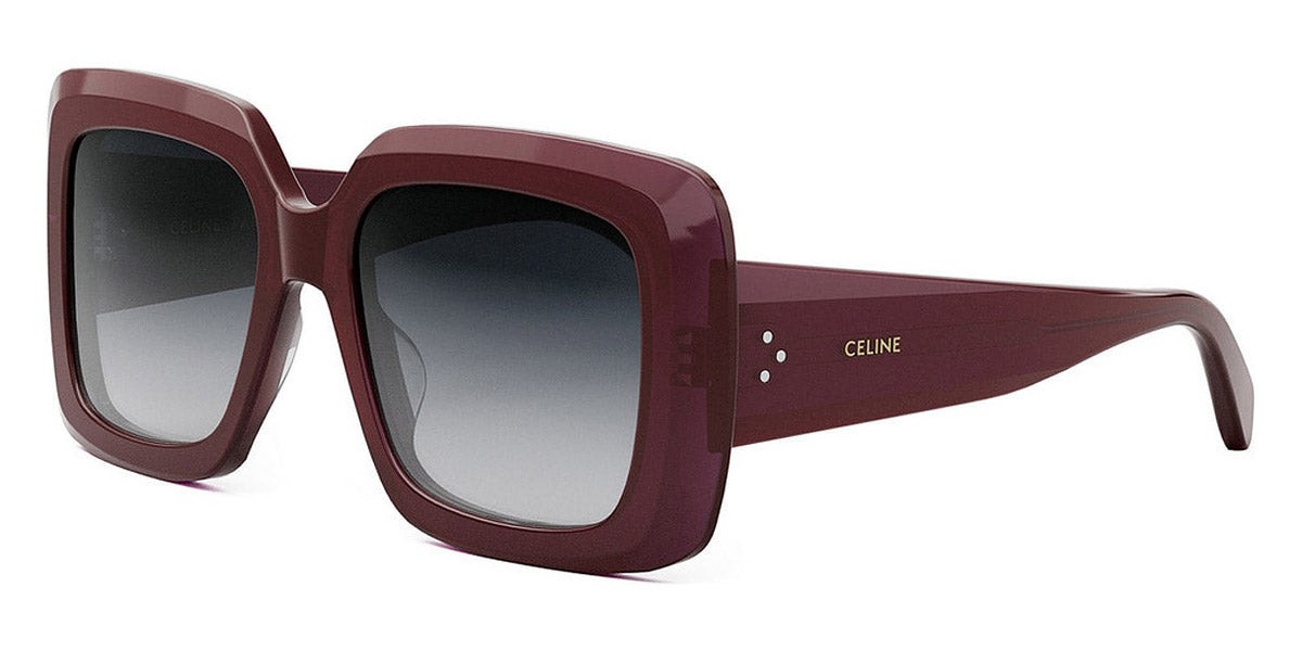 Celine® CL40263I CEL CL40263I 69B 54 - Shiny Milky Bordeaux / Smoke Sunglasses