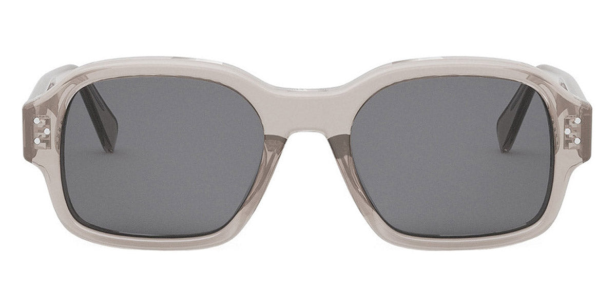 Celine® CL40266U CEL CL40266U 59A 53 - Shiny Transparent Taupe / Smoke Sunglasses