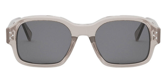 Celine® CL40266U CEL CL40266U 59A 53 - Shiny Transparent Taupe / Smoke Sunglasses