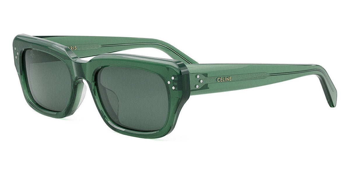 Celine® CL40267U CEL CL40267U 96N 54 - Shiny Transparent Green / Green Sunglasses