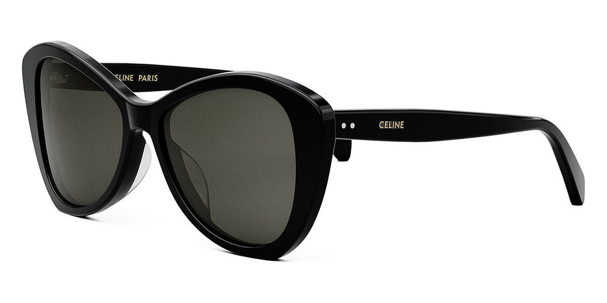 Celine® CL40270U CEL CL40270U 01A 55 - Shiny Black / Smoke Sunglasses