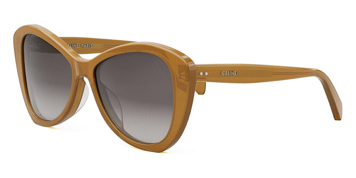 Celine® CL40270U CEL CL40270U 47F 55 - Shiny Milky Honey / Brown Sunglasses