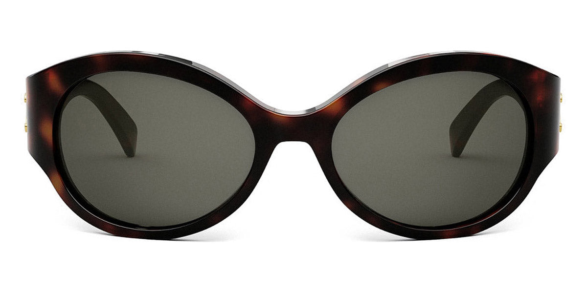 Celine® CL40271I CEL CL40271I 52A 62 - Shiny Dark Havana / Smoke Sunglasses