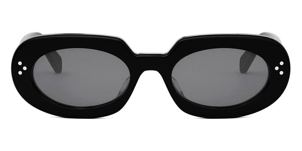 Celine® CL40276U CEL CL40276U 01A 54 - Shiny Black / Lenses Smoke Organic Sunglasses