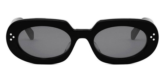 Celine® CL40276U CEL CL40276U 01A 54 - Shiny Black / Lenses Smoke Organic Sunglasses