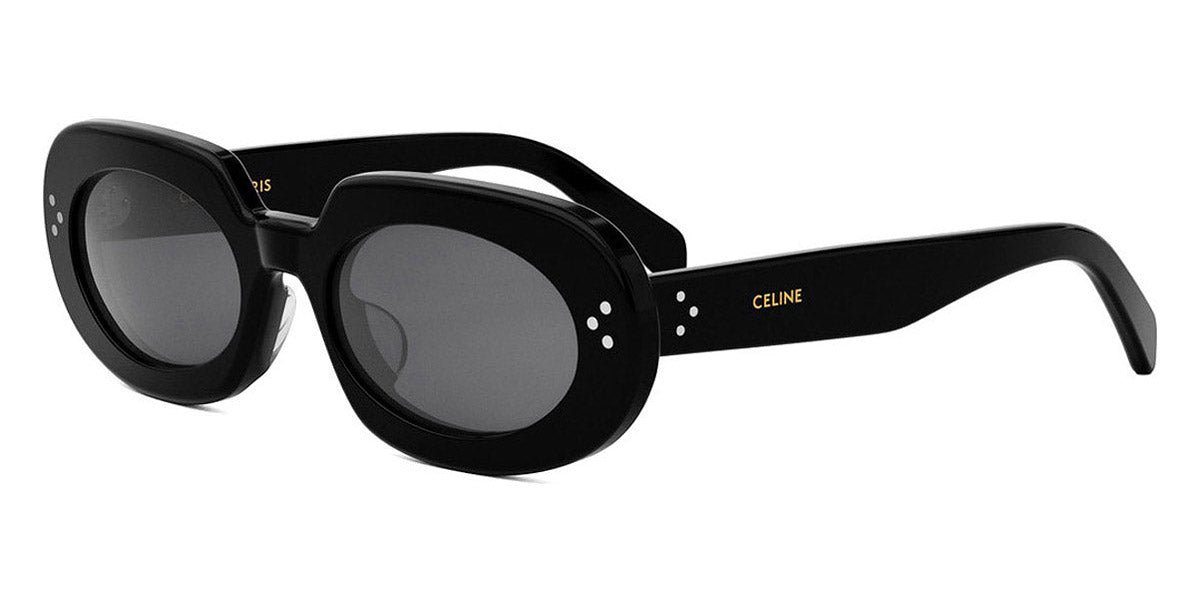 Celine® CL40276U CEL CL40276U 01A 54 - Shiny Black / Lenses Smoke Organic Sunglasses