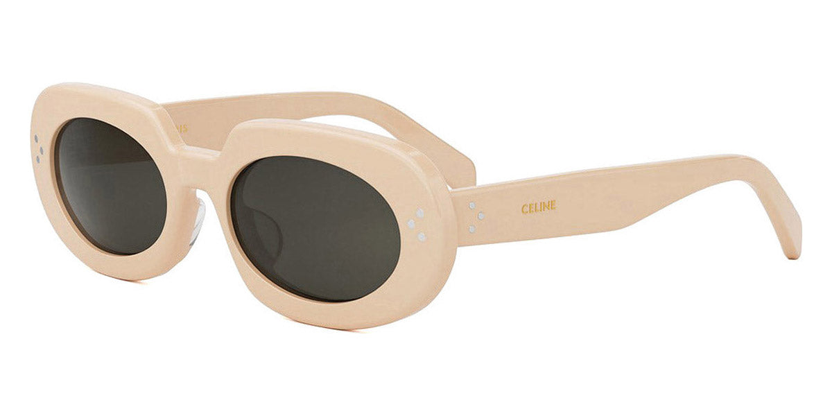 Celine® CL40276U CEL CL40276U 25a 54 - Shiny Ivory / Lenses Smoke Organic Sunglasses