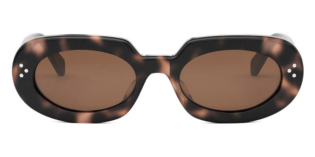 Celine® CL40276U CEL CL40276U 53e 54 - Shiny Havana Lenses Brown Organic Sunglasses