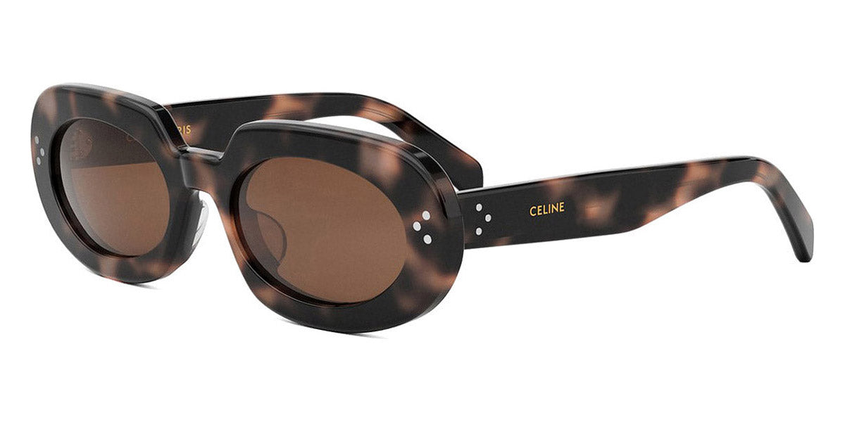 Celine® CL40276U CEL CL40276U 53e 54 - Shiny Havana Lenses Brown Organic Sunglasses