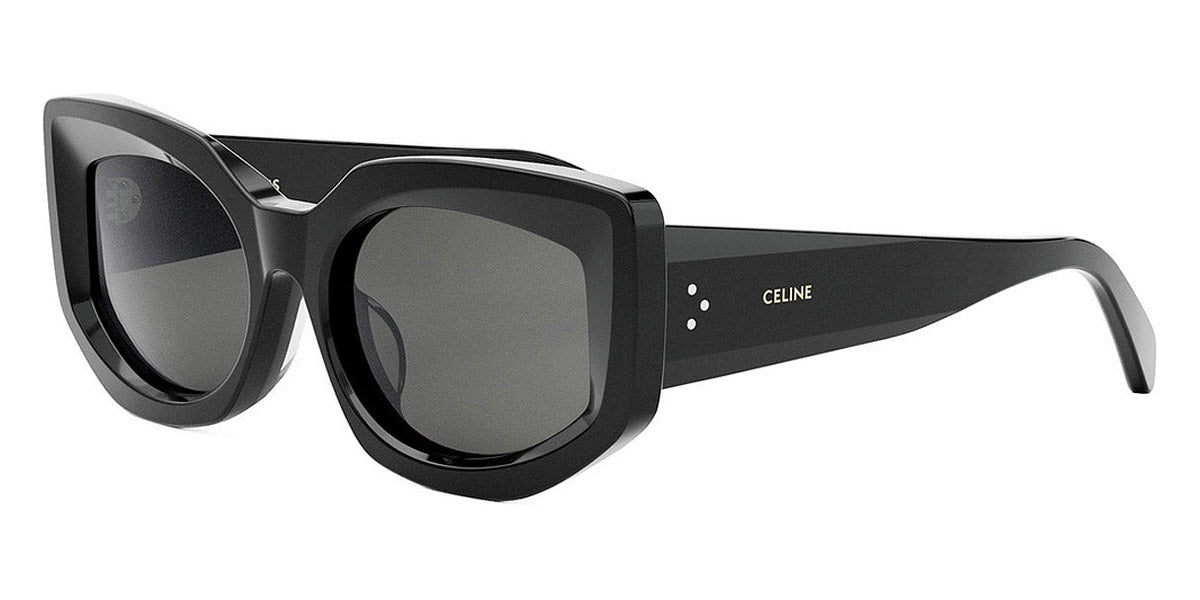 Celine® CL40277F CEL CL40277F 01A 54 - Shiny Black / Smoke Sunglasses