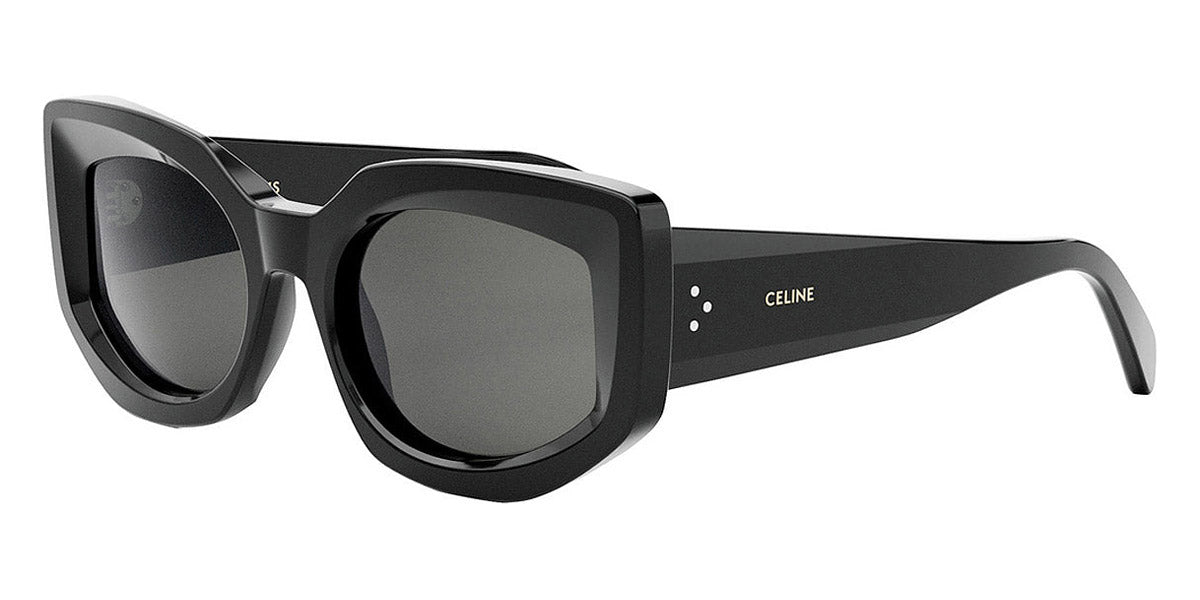 Celine® CL40277I CEL CL40277I 01A 54 - Shiny Black / Smoke Sunglasses