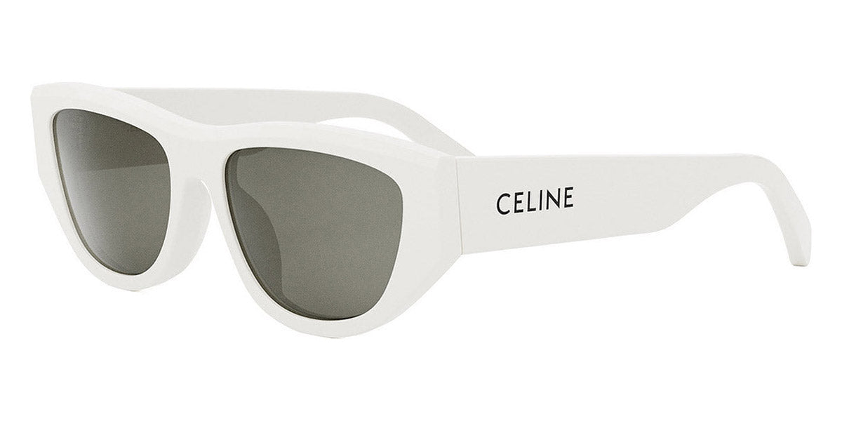 Celine® CL40278U CEL CL40278U 25A 55 - Shiny Ivory / Smoke Sunglasses