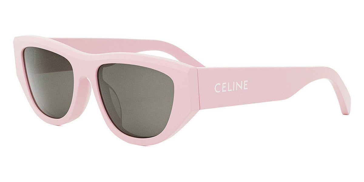 Celine® CL40278U CEL CL40278U 72A 55 - Shiny Light Pink / Smoke Sunglasses