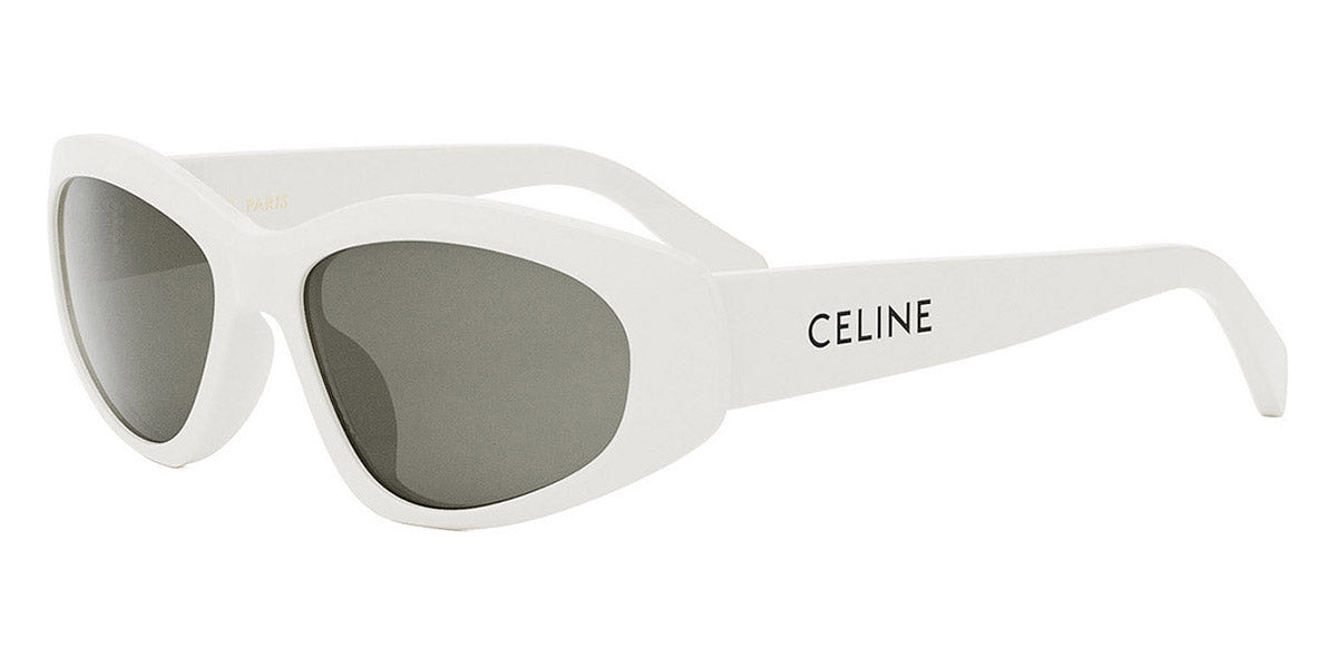 Celine® CL40279U CEL CL40279U 25A 57 - Shiny Ivory / Smoke Sunglasses