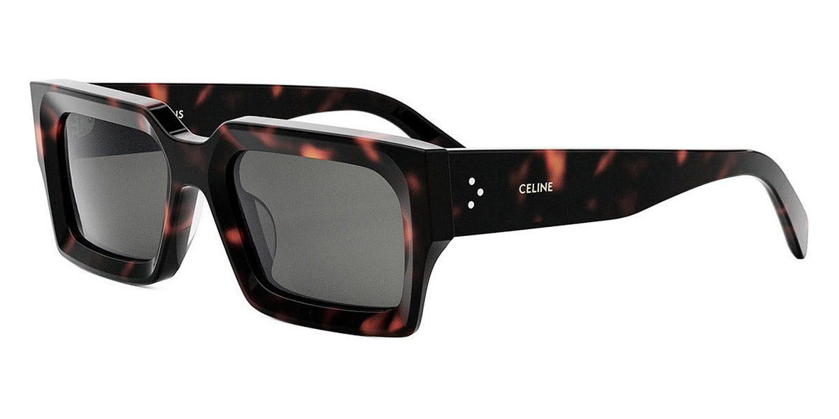 Celine® CL40280U CEL CL40280U 52A 54 - Shiny Dark Havana / Smoke Sunglasses