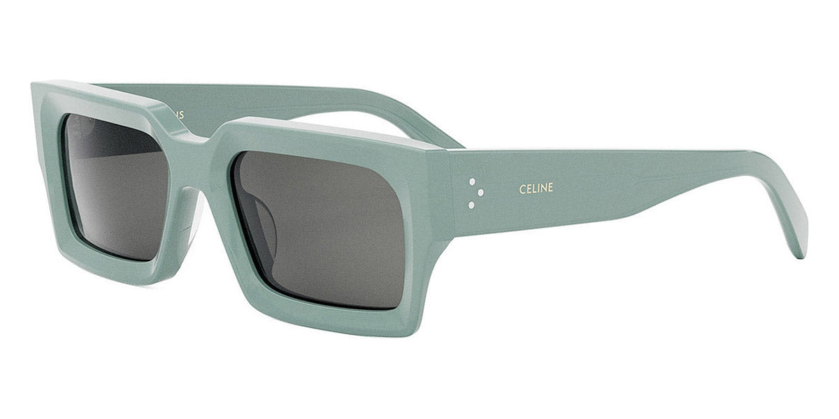 Celine® CL40280U CEL CL40280U 93A 54 - Shiny Lime Transparent / Smoke Sunglasses