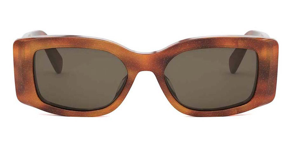 Celine® Cl40282U CEL CL40282U 53E 53 - 53E Shiny Havana / Brown Sunglasses