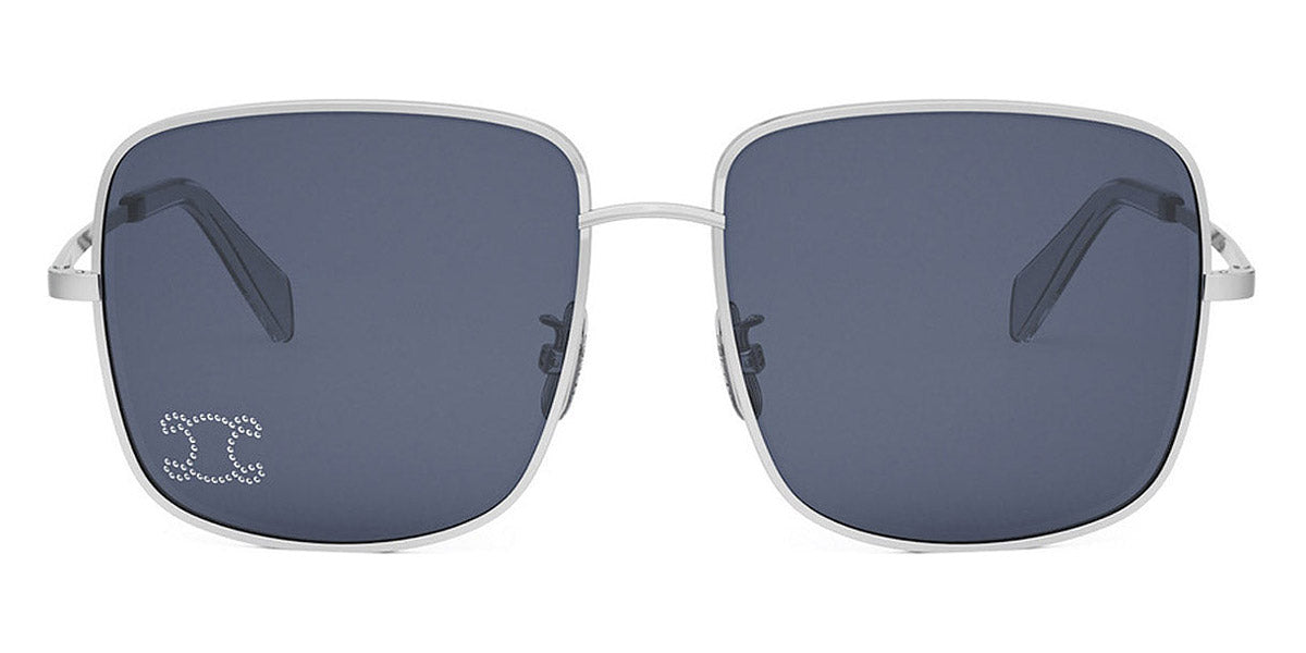 Celine® CL40284U CEL CL40284U 16V 59 - Shiny Palladium / Blue Sunglasses