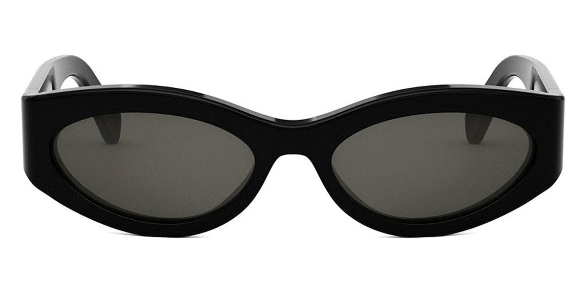 Celine® CL40288I CEL CL40288I 01a 56 - Shiny Black / Lenses Smoke Organic Sunglasses