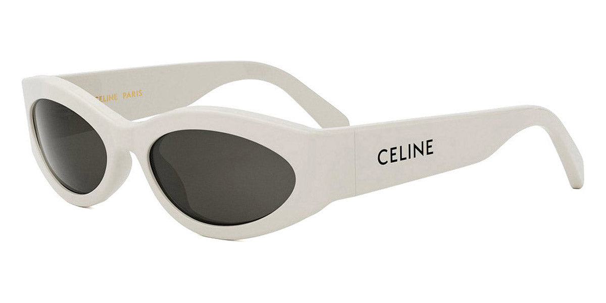 Celine® CL40288I CEL CL40288I 25a 56 - Shiny Ivory / Lenses Smoke Organic Sunglasses