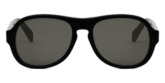 Celine® CL40298I CEL CL40298I 01A 56 - 01A Shiny Black / Smoke Sunglasses