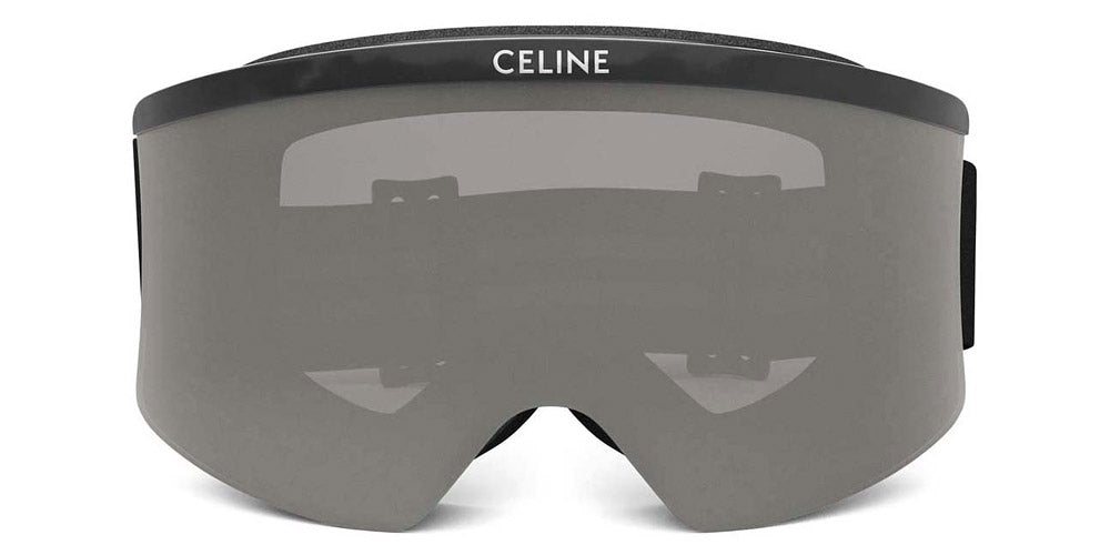 Celine® Cl40302U CEL CL40302U 01C 00 - 01C Shiny Black / Silver Sunglasses