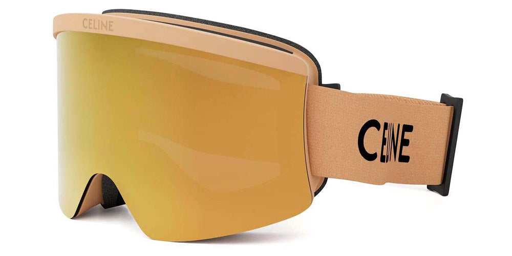 Celine® Cl40302U CEL CL40302U 58C 00 - 58C Injected Matte Brown / Yellow Sunglasses