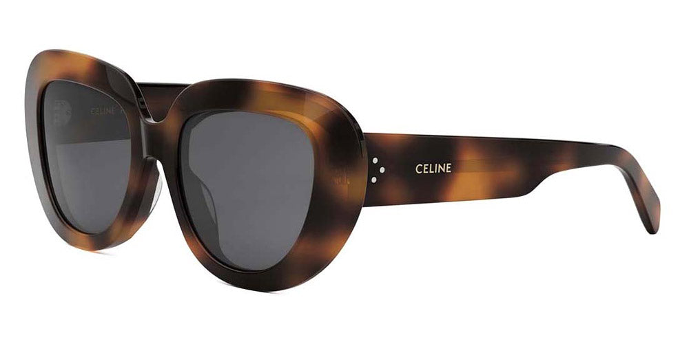 Celine® Cl40309F CEL CL40309F 53A 52 - 53A Shiny Havana / Grey Sunglasses