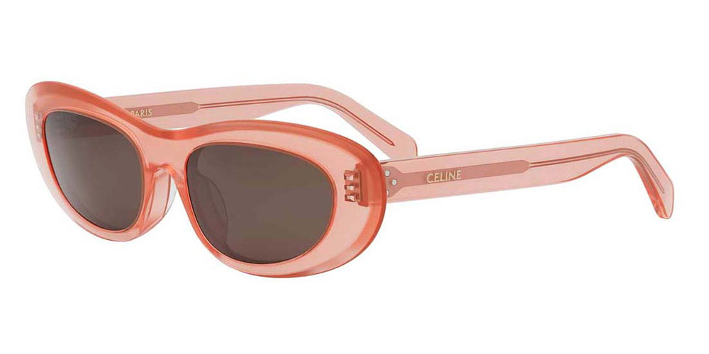 Celine® Cl40310U CEL CL40310U 42E 54 - 42E Shiny Orange / Brown Sunglasses