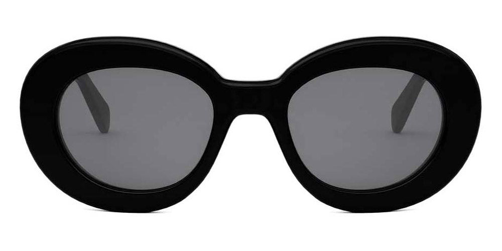 Celine® Cl40312U CEL CL40312U 01A 53 - 01A Shiny Black / Grey Sunglasses