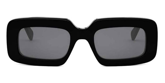 Celine® Cl40313U CEL CL40313U 01A 53 - 01A Shiny Black / Grey Sunglasses