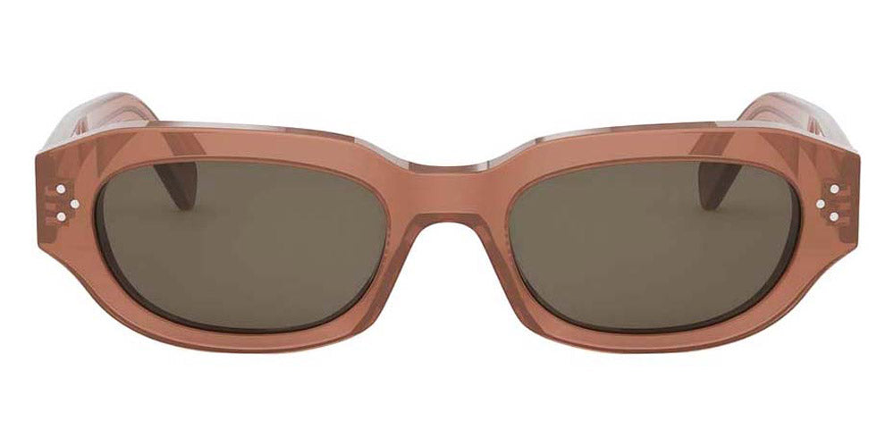 Celine® Cl40314I CEL CL40314I 44E 54 - 44E Shiny Orange / Brown Sunglasses