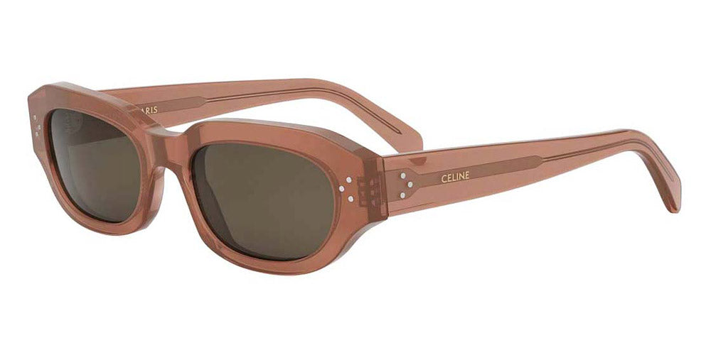 Celine® Cl40314I CEL CL40314I 44E 54 - 44E Shiny Orange / Brown Sunglasses