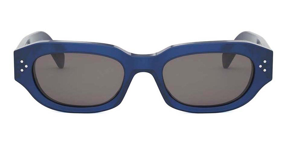 Celine® Cl40314I CEL CL40314I 90A 54 - 90A Shiny Blue / Grey Sunglasses