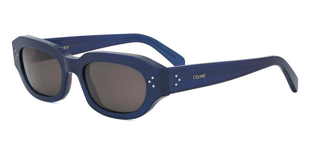 Celine® Cl40314I CEL CL40314I 90A 54 - 90A Shiny Blue / Grey Sunglasses