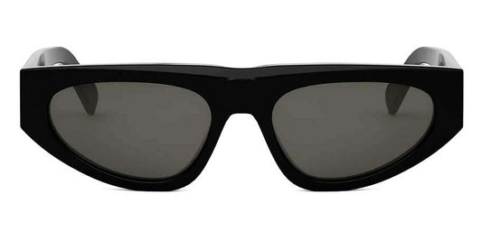 Celine® Cl40315U CEL CL40315U 01A 55 - 01A Shiny Black / Grey Sunglasses