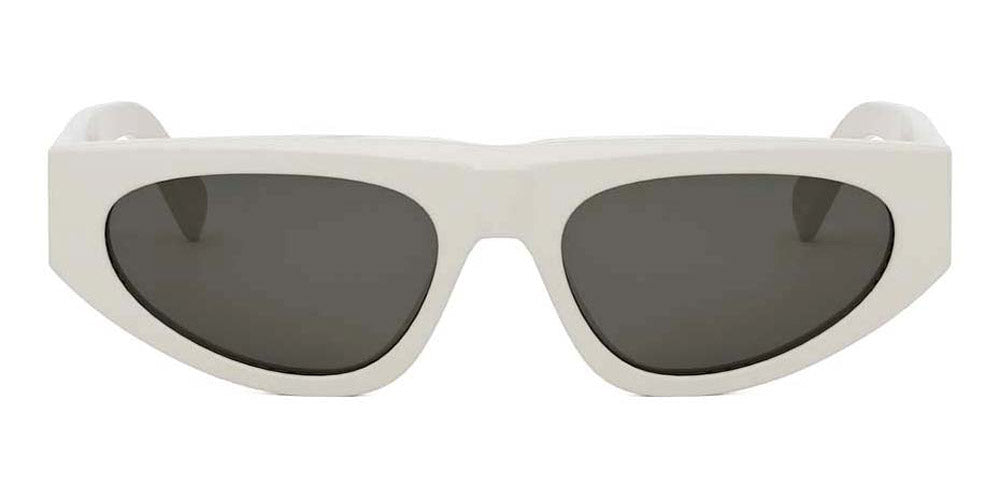 Celine® Cl40315U CEL CL40315U 25A 55 - 25A Shiny White / Grey Sunglasses