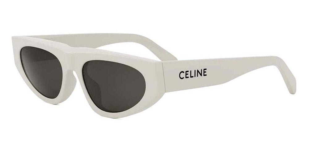 Celine® Cl40315U CEL CL40315U 25A 55 - 25A Shiny White / Grey Sunglasses