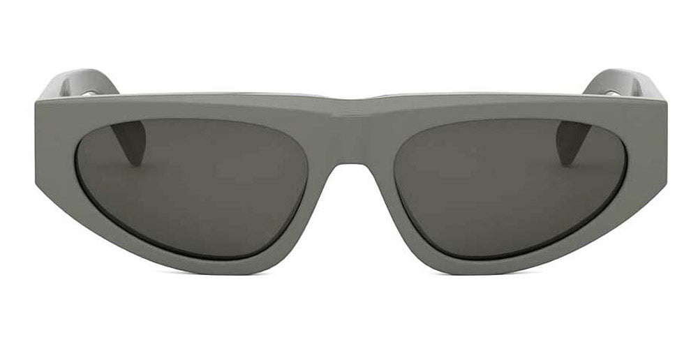 Celine® Cl40315U CEL CL40315U 93A 55 - 93A Shiny Green / Grey Sunglasses